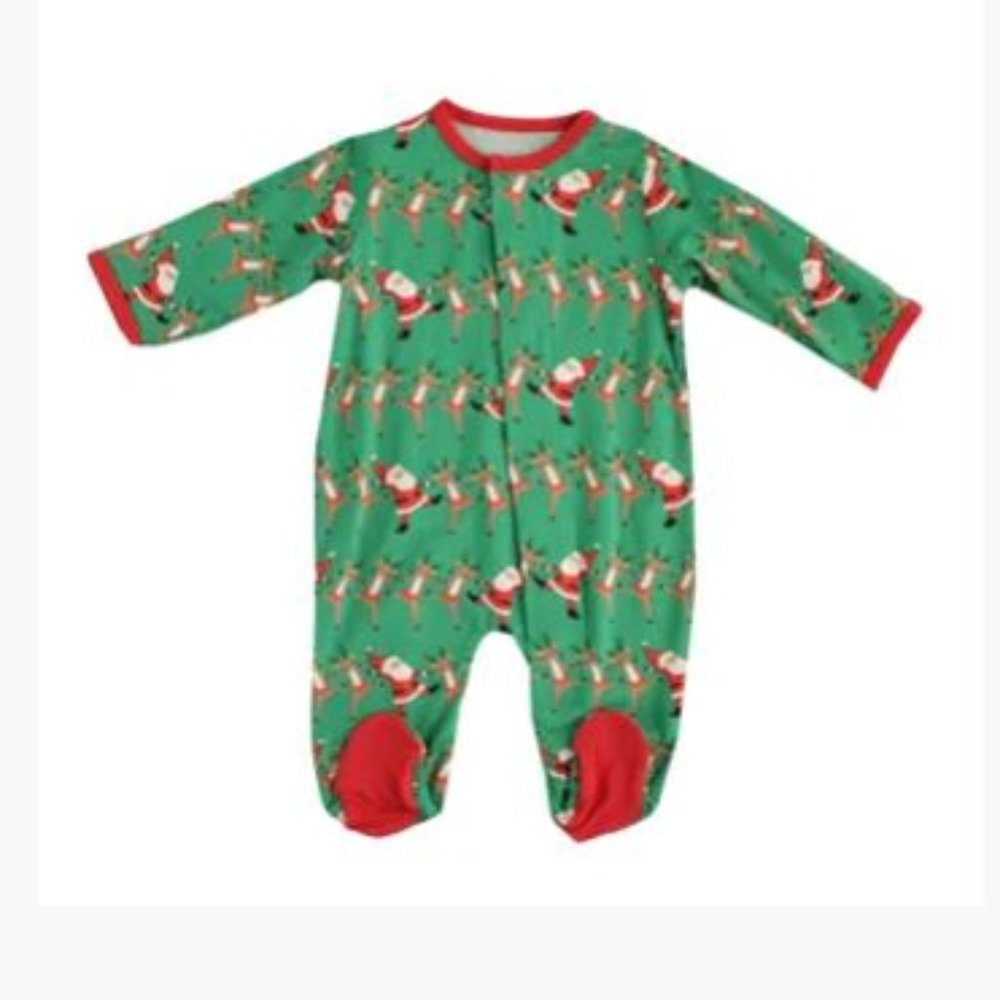 Magnetic Me Holly Jolly Footie Newborn NWT